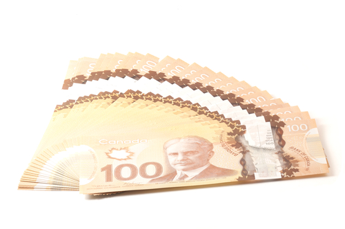 100 Dollars Canadian Bank Notes In Polymer