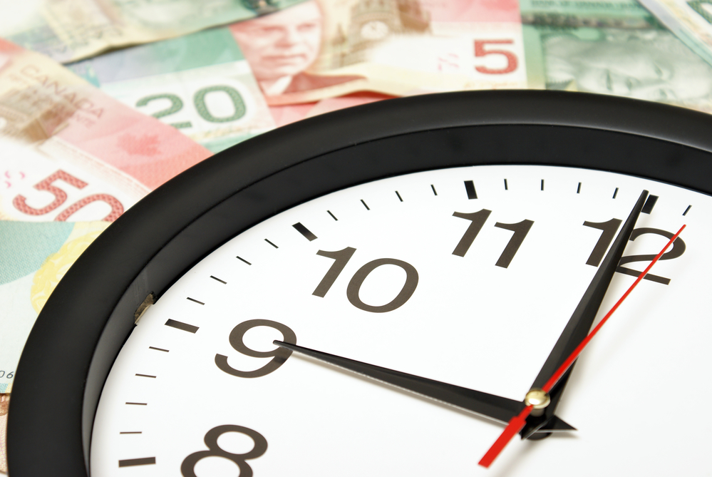 A Conceptual Image Referring To The Saying Time Is Money.